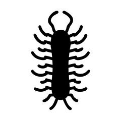 Obraz premium centipede Solid icon 