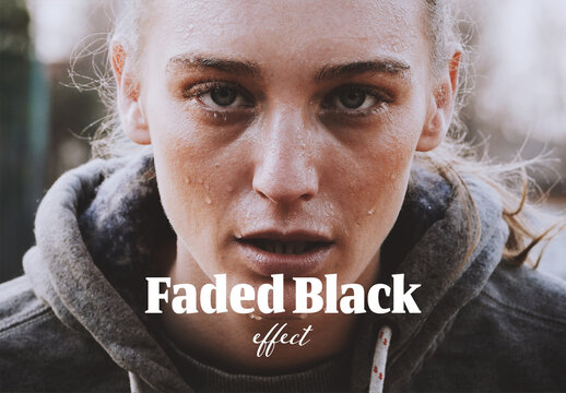 Faded Black Photo Effect