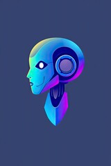 Obraz premium Ai Robot Logo