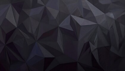 Obraz premium dark geometric polygonal pattern with sharp triangular facets, abstract modern texture for background, branding, and design