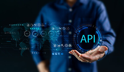 API concept is the interface between today's advanced technology systems, big data exchange, communication that connects software systems, and applications that create business efficiency.