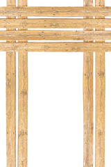 Wooden fence with nailed boards - concept image with copy space