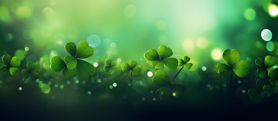 St. Patrick's day seamless pattern with clover