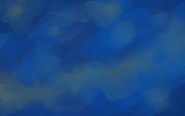 night starry sky element stars moon cloud watercolor painting artistic texture