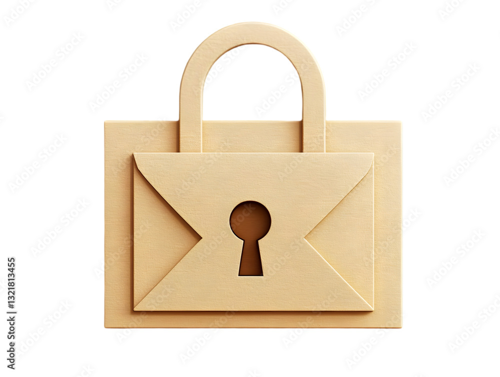 Poster a secure digital padlock symbolizing privacy and data protection, ideal for illustrating online secu