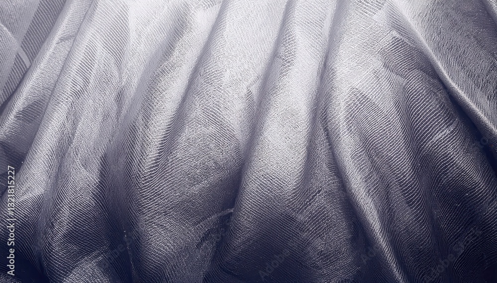 Leinwandbilder  abstract close-up of translucent textured fabric with organic linear patterns in monochrome tones for modern design