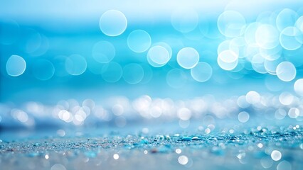 Abstract Blue Defocused bokeh background 