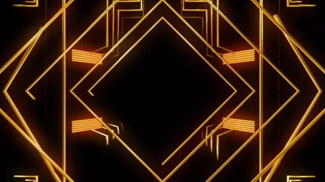 Golden Art Deco Background