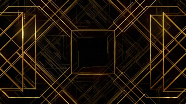 Golden Art Deco Background