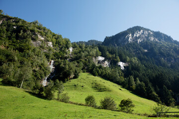 Majestic Zillergrund valley in Zillertaler Alps showcases stunning natural beauty near Mayrhofen