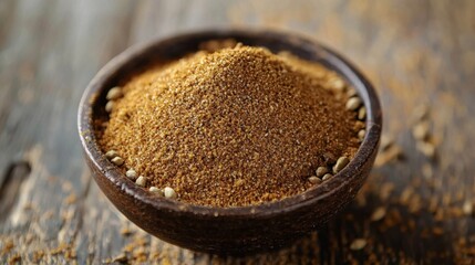 Garam masala is a fragrant spice blend used in Indian cuisine, featuring warm spices like cumin, coriander, cardamom, and cloves, enhancing dishes with rich flavor.
