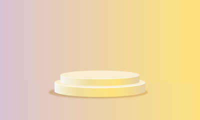 Lemon podium for product presentation