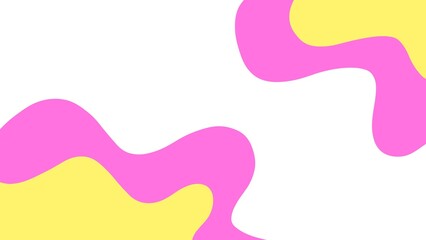 Colorful Abstract Wavy Background with Pink and Yellow