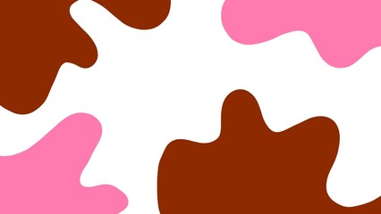 Abstract fluid background with chocolate and pink tones