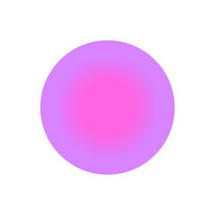 Pink and purple circle gradient with transparent background