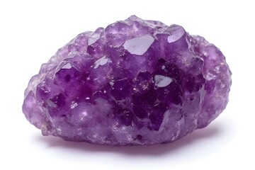 Fototapeta premium Close-up of a cluster of amethyst crystals, purple gemstone