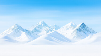Fototapeta premium Snow-capped peaks