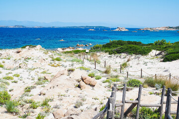 Naklejka premium Beautiful beach in Sardinia, Italy 