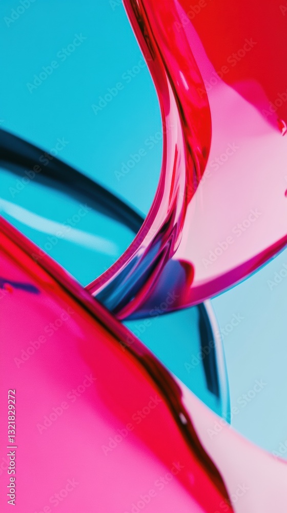 Poster Fluid Digital Aesthetics Vibrant Abstract Liquid Motion Design Exploring Chromatic Dynamism in Modern Visual Communication