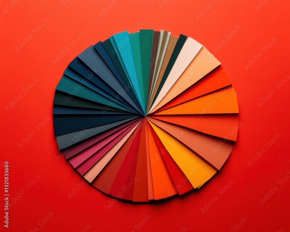Poster chromatic innovation vibrant color palette design for creative professionals - next-gen branding and