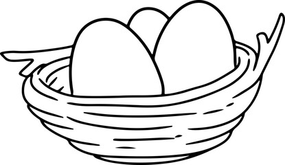 egg doodle cartoon