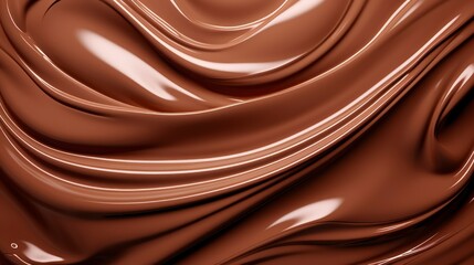 Naklejka premium Melted chocolate background close up