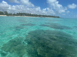 Obraz premium The ocean at the island Mauritius