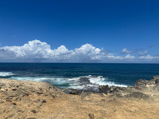 The ocean at the island Mauritius