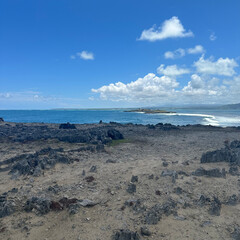 The ocean at the island Mauritius