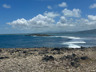 The ocean at the island Mauritius
