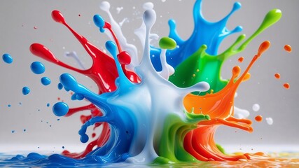Abstract Liquid Color Explosion