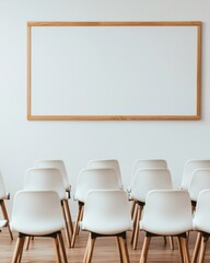 Minimalist Learning Space Contemporary Hybrid Classroom Design with Scandinavian Aesthetic - Flexible Education and Collaborative Professional Training Environment