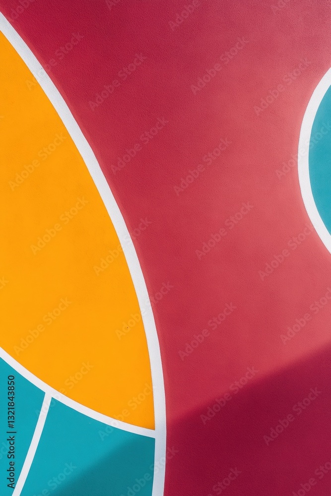 Poster Geometric Color Block Minimalism Dynamic Abstract Surfaces Revealing Contemporary Design Aesthetics in Bold Urban Visual Language
