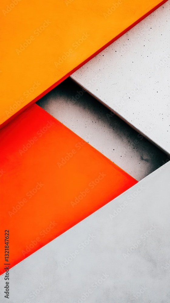 Leinwandbilder Dynamic Geometric Fusion Bold Neo-Minimal Abstract Design for Tech Branding, Digital Innovation, and Creative Visual Communication Strategies