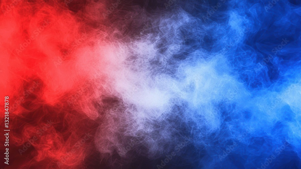 Poster dynamic red and blue smoke effect abstract background digital art creative environment artistic view
