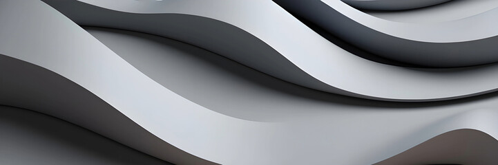 Gray Digital 3D Render Surreal Simple Wavey Soft Pattern for Design, Backgrounds, Products	
