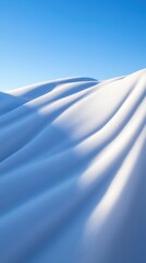 Serene Arctic Minimalism Tranquil Winter Landscape with Soft Pure Snowdrift Textures - Calm Digital Design and Wellness Inspiration