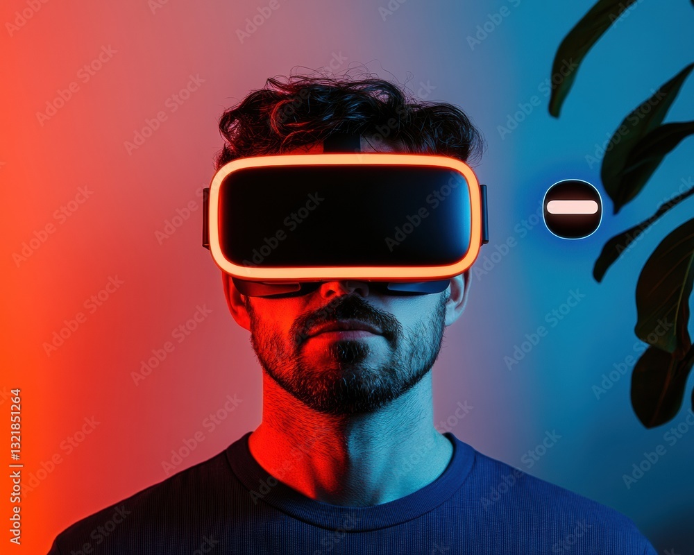 Aufkleber Immersive XR Frontier Cutting-Edge Virtual Reality Experience Showcasing Next-Gen Digital Transformation for Tech-Forward Professionals and Innovation Pioneers