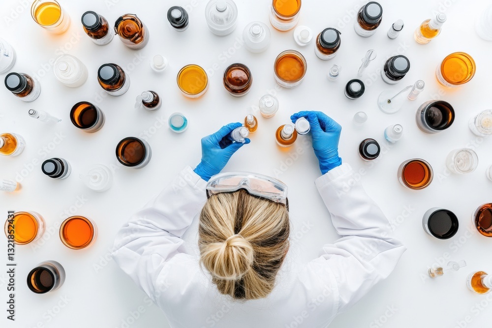 Aufkleber next-gen scientific discovery precision lab research in wellness innovation - cutting-edge experimen
