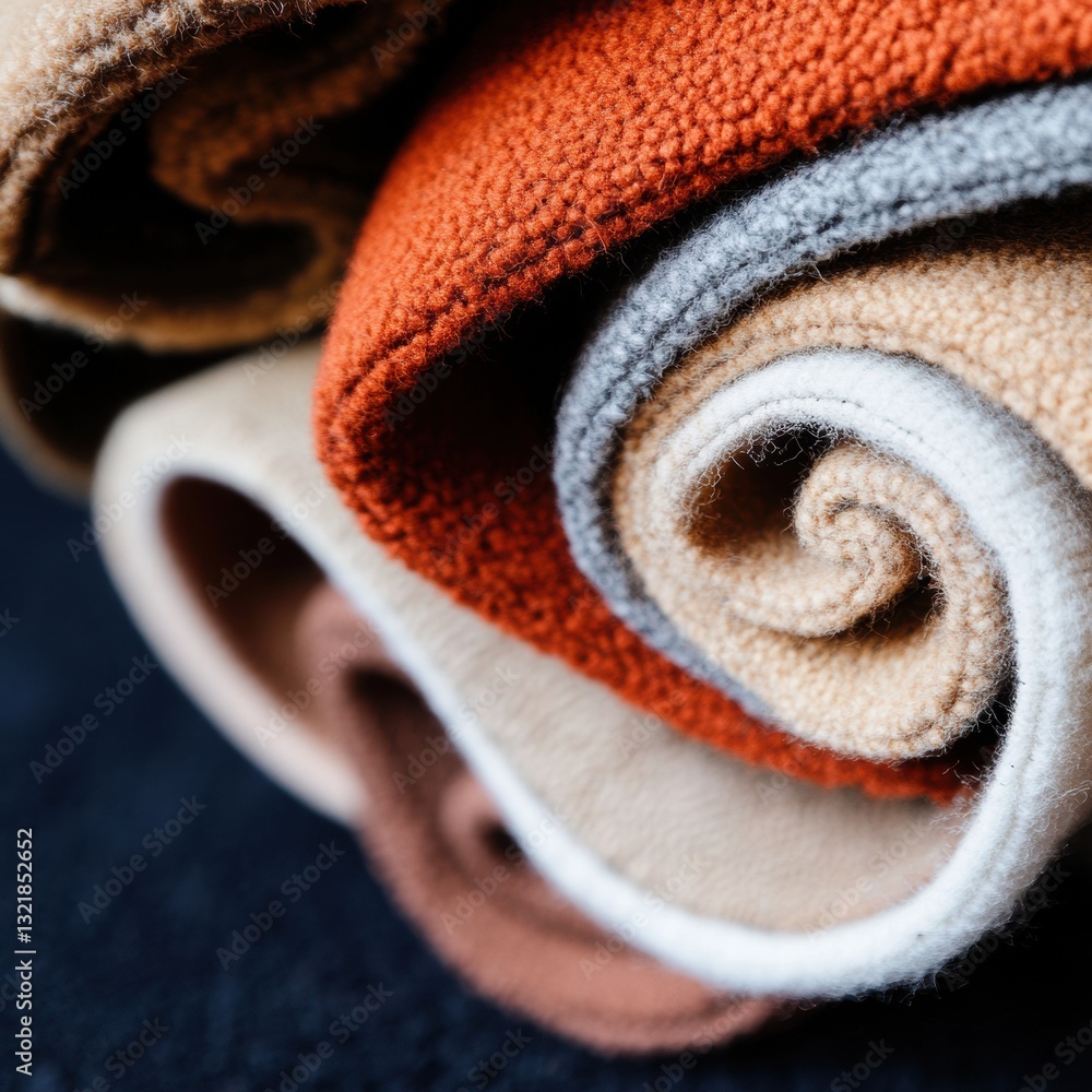 Poster Circular Texture Exploration Innovative Carpet Material Design Showcasing Sustainable Textile Engineering and Modular Commercial Flooring Solutions