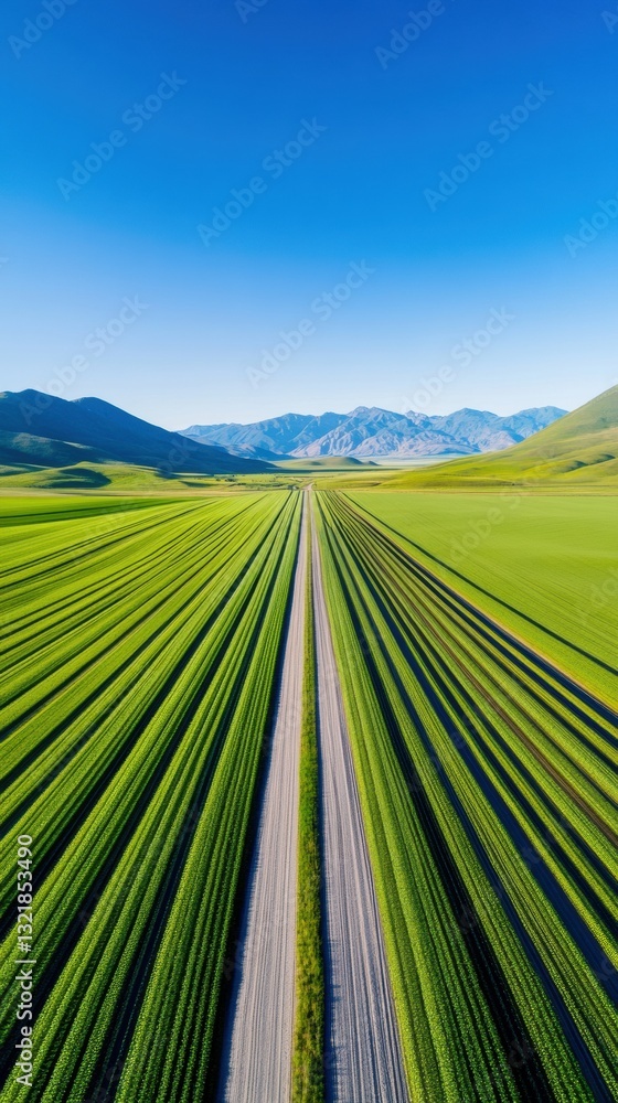 Aufkleber precision agriculture breakthrough ai-powered landscape visualization of sustainable farming innovat