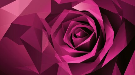 Geometric Rose Design: A Stunning Abstract Floral Art Piece
