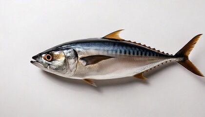 Naklejka premium Photo of tuna fish with plain white background