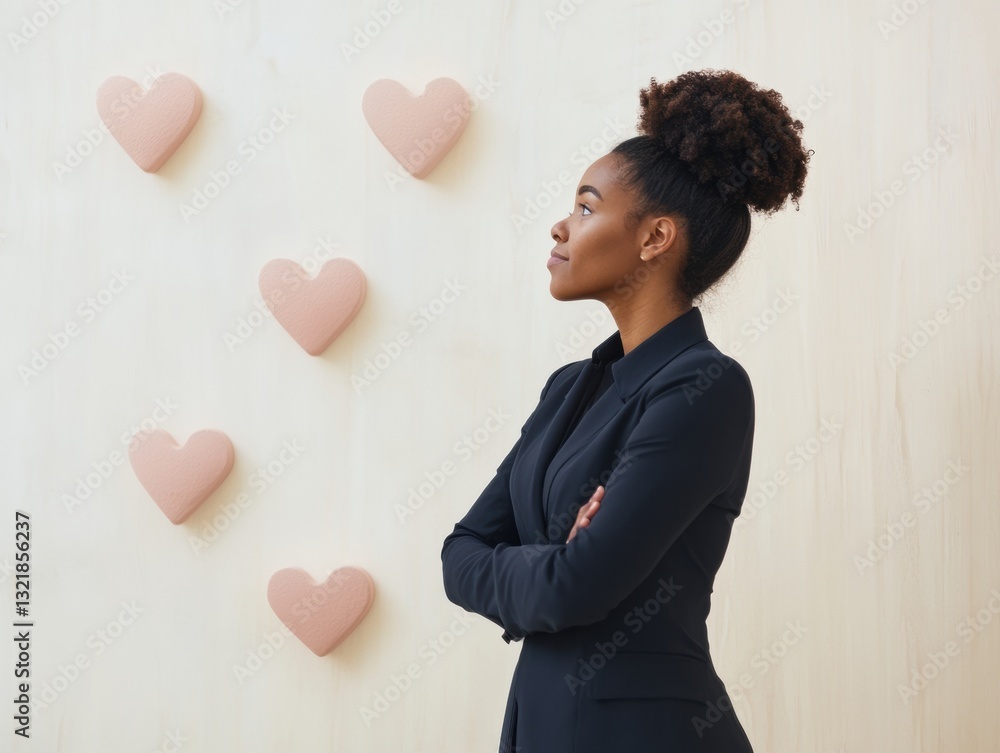 Poster empowering compassion gen z social impact strategist visualizing community connection through minima