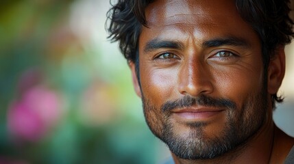 Portrait of a Handsome Man with a Warm Smile
