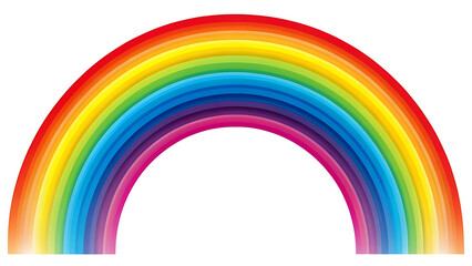 rainbow on a white background