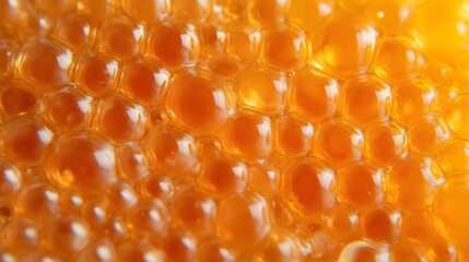 Magnified Trichome Heads of Cannabis Resin Showcasing Amber and Cloudy Formations