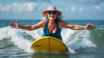 Ageless Thrill on Ocean Waves