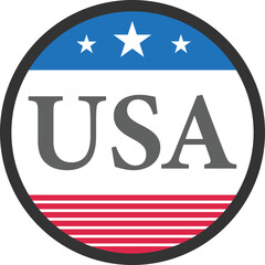 USA Flag design. Flag design. Flag logo design. Freedom icon design. Us National flag design.  T shirt design. liberty flag icon design