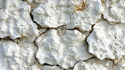 Fototapeta premium White Cracked Stone Wall Texture